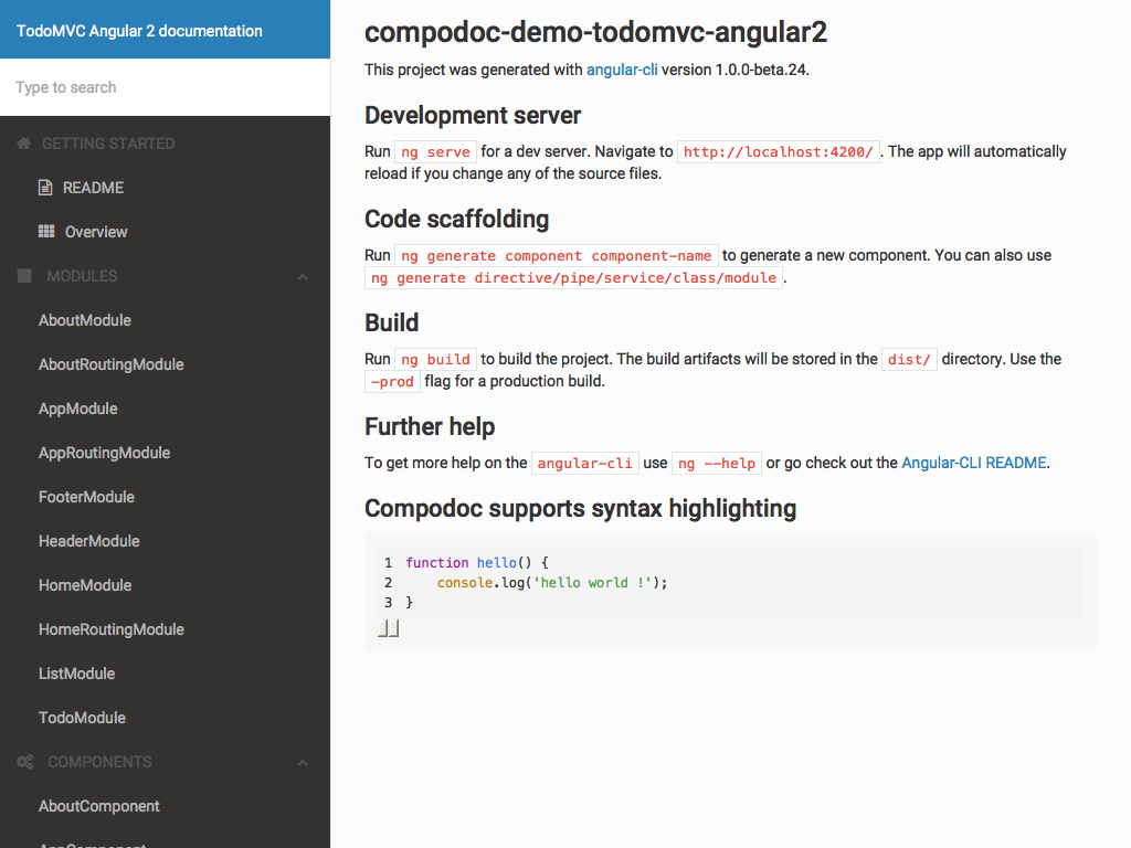 Compodoc The Missing Documentation Tool For Your Angular Application